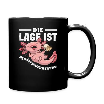The location is drunken: Axolotl - Full Colour Mug - black - Right