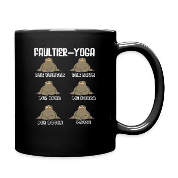 Sloth Yoga Routine Sports Gift - Full Colour Mug - black - Right