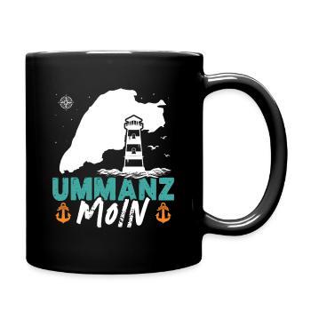 Ostsee Urlaub UMMANZ MOIN Lustiges - Tasse einfarbig - Schwarz - Rechts