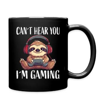 Can't Hear You: Ich bin Gaming - Tasse einfarbig - Schwarz - Rechts
