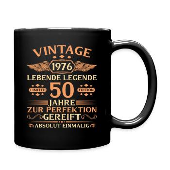 50e anniversaire Année 1976 - Mug uni - noir - Droite
