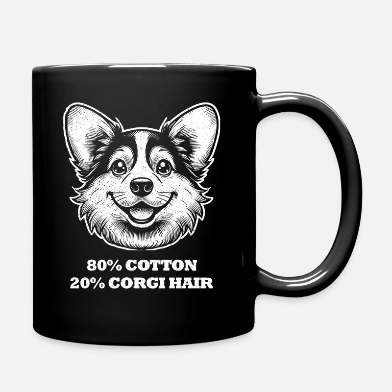Cheveux de corgi - Mug uni - noir