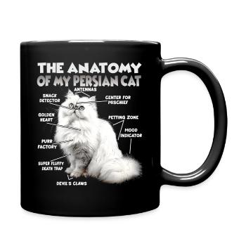 Persian Cats Gift for Cat Lover - Full Colour Mug - black - Right