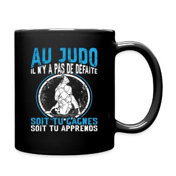 Judoka Martial Art In Judo there is no defeat - Full Colour Mug - black - Right