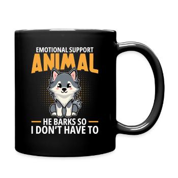  Pomsky Lover Dog Harness for Pomsky Dog Plush - Full Colour Mug - black - Right