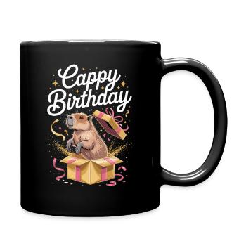 Capybara Anniversaire Cappy Anniversaire Drôle de capy - Mug uni - noir - Droite