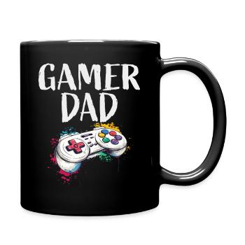Art de manette Gamer Dad - Mug uni - noir - Droite