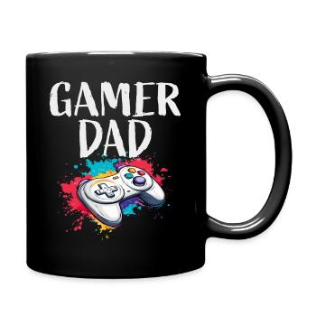 Gamer Dad Controller - Tasse einfarbig - Schwarz - Rechts