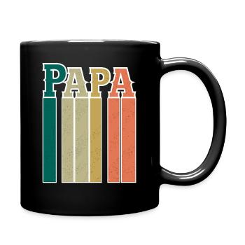 Papa - Mug uni - noir - Droite
