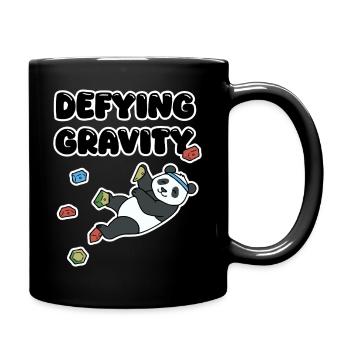 Grimpe de panda chill | Bloc de Résistance à la Gravité - Mug uni - noir - Droite