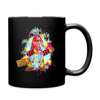 CHEF WICHTEL Dab Graffiti Männlich Xmas - Tasse einfarbig - Schwarz - Rechts