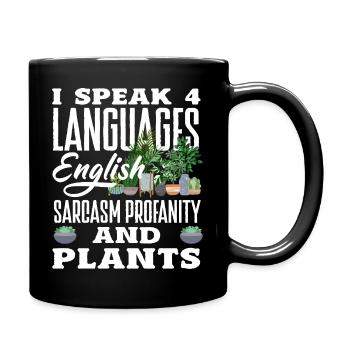Garten- Und Pflanzenliebhaber Geschenke - Tasse einfarbig - Schwarz - Rechts