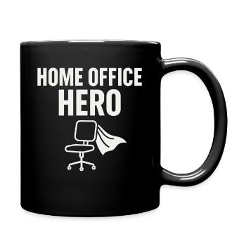 Home Office Hero: Your everyday office life - Full Colour Mug - black - Right