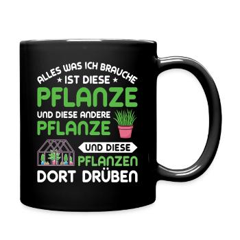 Horticulture Gardener Garden Gardening Sayings - Full Colour Mug - black - Right