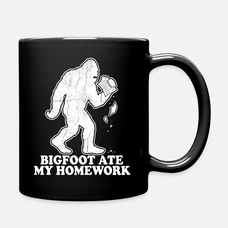 Bigfoot a mangé mes devoirs : École de mèmes - Mug uni - noir