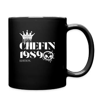 Édition Chefin 1989 Powerfrau 36 ans - Mug uni - noir - Droite