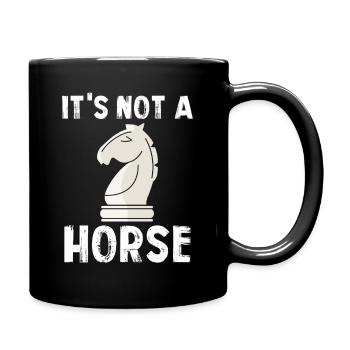 Ce n’est pas une pièce d’échecs cheval - Mug uni - noir - Droite