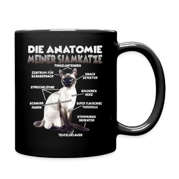 Siamkatzen T | Siamkatze Katzen Siam Katzen - Tasse einfarbig - Schwarz - Rechts