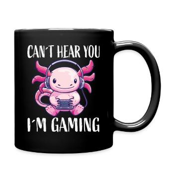 Gaming Kawaii Kopfhörer Monster - Tasse einfarbig - Schwarz - Rechts