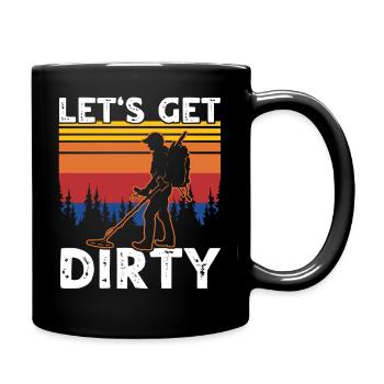 Dirt Fishing Detectorists - Full Colour Mug - black - Right