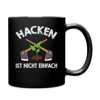 Horticulture Gardener Garden Gardening Sayings - Full Colour Mug - black - Right