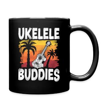 Hawaiian Ukulele Uke Besties - Tasse einfarbig - Schwarz - Rechts