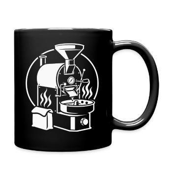 Roaster Line Art Coffee Sketch - Full Colour Mug - black - Right