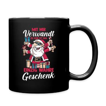 Bogenschütze Bogensport Bogenschießen - Tasse einfarbig - Schwarz - Rechts
