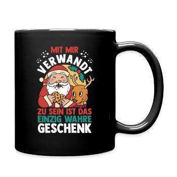 Bogenschütze Bogensport Bogenschießen - Tasse einfarbig - Schwarz - Rechts