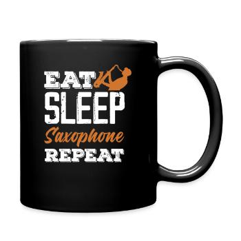 Membre du groupe de répétition du saxophone Eat Sleep Jazz - Mug uni - noir - Droite