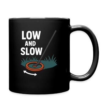 Chasse au trésor par détection de métaux lente et faible - Mug uni - noir - Droite