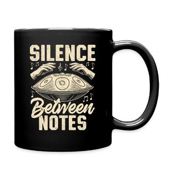 Silence entre les notes - Mug uni - noir - Droite