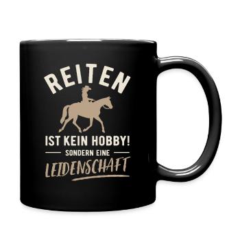 Horse riding | Not a hobby but a passion - Full Colour Mug - black - Right