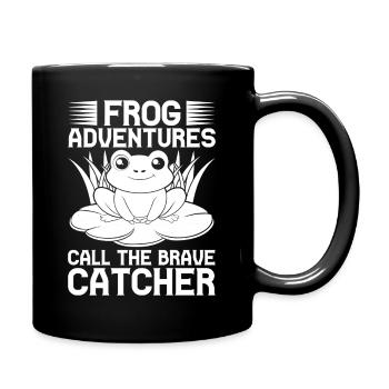 Frog Catcher Adventures Call The Brave Frog - Tasse einfarbig - Schwarz - Rechts