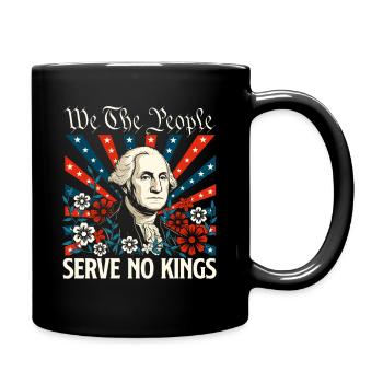 Nous, le peuple, ne servons pas de rois Democracy USA - Mug uni - noir - Droite