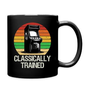 Retro Classically Trained Gaming Arcade Shirt Game - Tasse einfarbig - Schwarz - Rechts