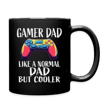 Gamer Dad Like A Normal Dad But Cooler - Full Colour Mug - black - Right