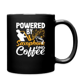 Saxophone Coffee Lover Saxophonist Musical - Full Colour Mug - black - Right