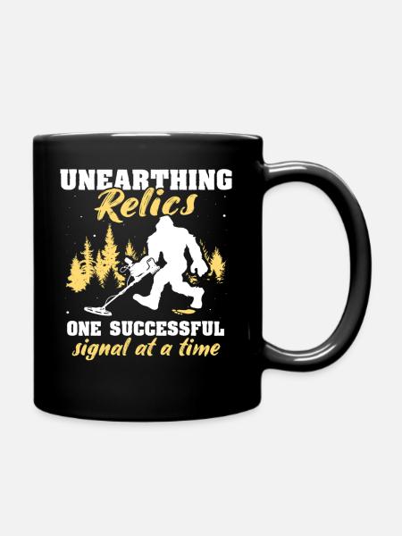 Dirt Fishing Big Foot - Tasse einfarbig - Schwarz