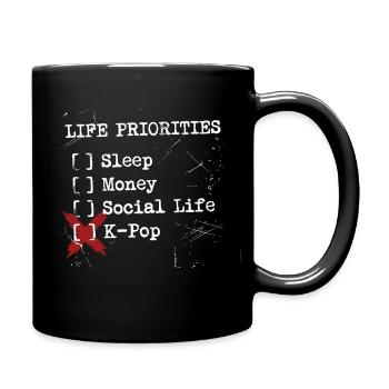 K-Pop Is My Only Priority - Tasse einfarbig - Schwarz - Rechts