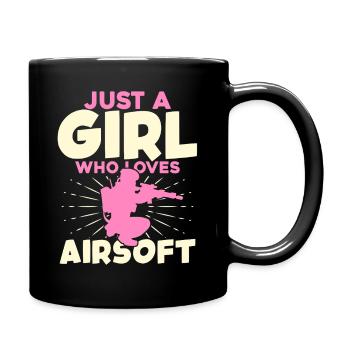 Just a Girl Who Loves Airsoft - Full Colour Mug - black - Right