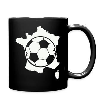 French Football Card - Full Colour Mug - black - Right