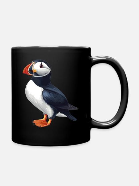 Puffin Papageientaucher - Tasse einfarbig - Schwarz