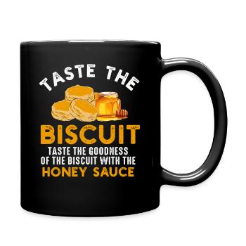 Biscuit Honey Glaze Graphic - Full Colour Mug - black - Right