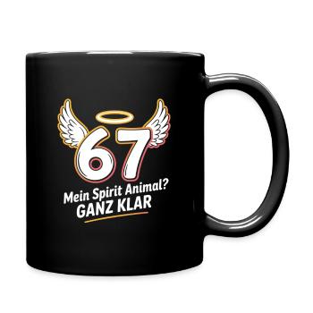 67 My Spirit Animal Clearly Birthday - Full Colour Mug - black - Right