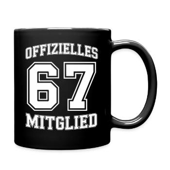 Club d’anniversaire officiel de 67 membres - Mug uni - noir - Droite