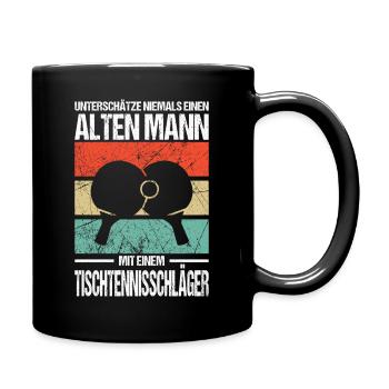 Tischtennisspieler Geschenke Tischtennis Outfits - Tasse einfarbig - Schwarz - Rechts