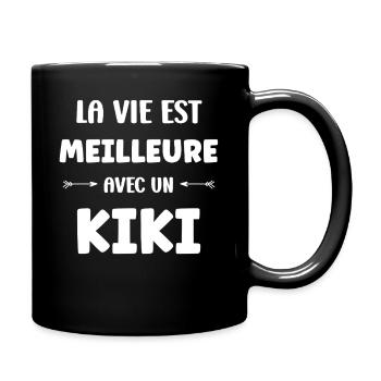 La vie est mieux avec un Kiki - Mug uni - noir - Droite