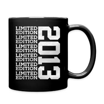 LIMITED EDITION 2013 13 JAHRE 13. GEBURTSTAG - Tasse einfarbig - Schwarz - Rechts