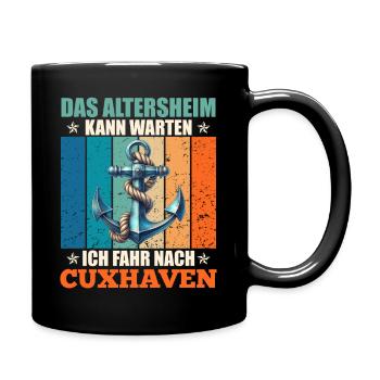 Papi MAISON DE RETRAITE PEUT ATTENDRE, JE VAIS - Mug uni - noir - Droite